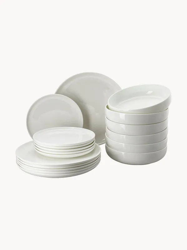 Vajilla de porcelana Fine Bone China Jade Lift, 6 comensales (18 pzas.) - Rosenthal