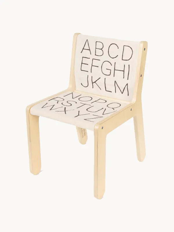 Silla infantil de madera ABC - Lorena Canals