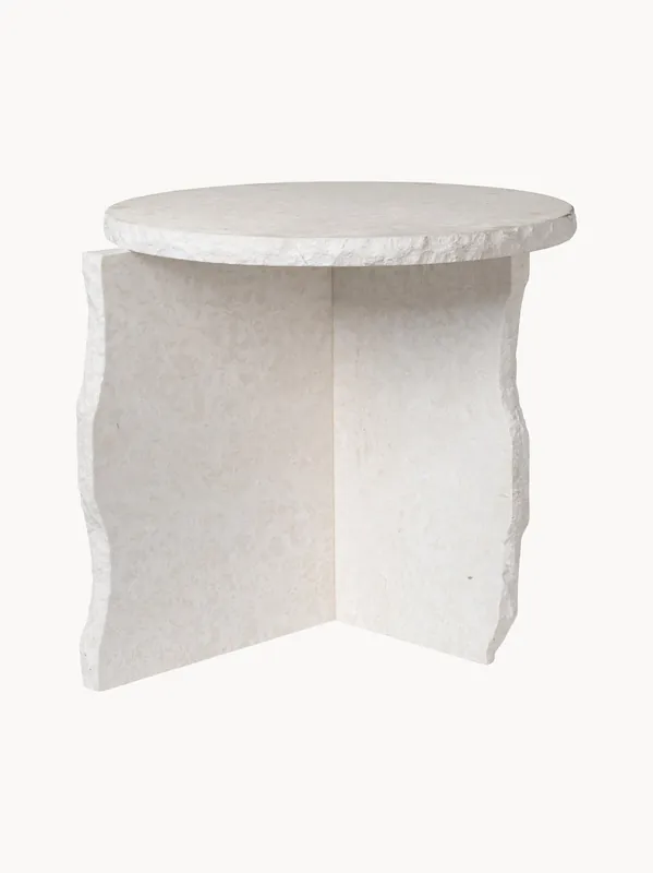 Mesa auxiliar artesanal de mármol Mineral - Ferm Living