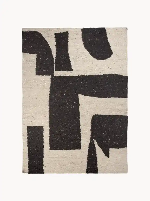 Alfombra artesanal de pelo corto de lana Piece - Ferm Living