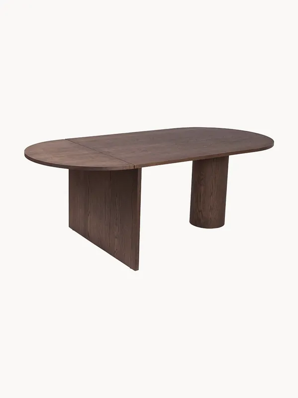Mesa de comedor extensible de madera de roble Pylo, 160 - 210 x 100 cm