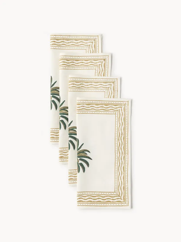 Servilletas Palm Tree, set de 4 - Les Ottomans