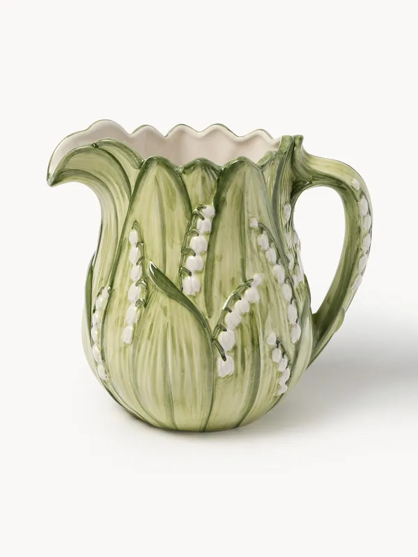 Lechera pintada a mano Lily of the Valley - Les Ottomans
