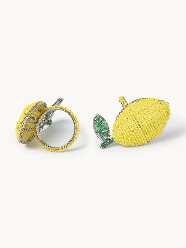 Anillos para servilletas Lemon, set de 2 - Les Ottomans
