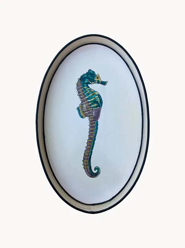 Bandeja decorativa pintada a mano Fauna - Les Ottomans
