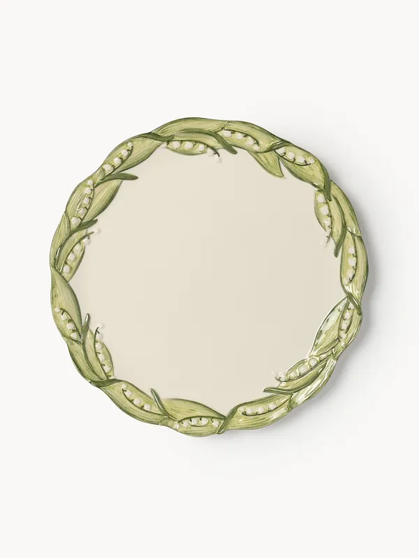 Bajoplato pintado a mano Lily of the Valley - Les Ottomans