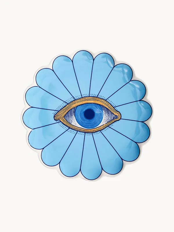 Platos de postre de porcelana Fleur, set de 4 - Jonathan Adler