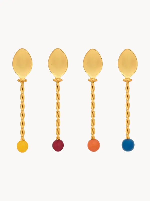 Cucharas de postre de acero inoxidable Torchon, set de 4 - Bitossi Home
