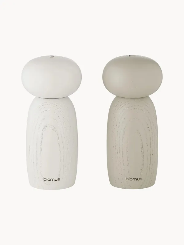 Molinillo de sal y pimienta de madera de fresno Moli, set de 2 - blomus
