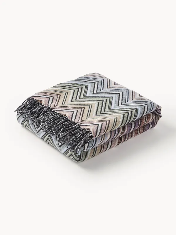 Manta con estampado zigzag Perseo - Missoni