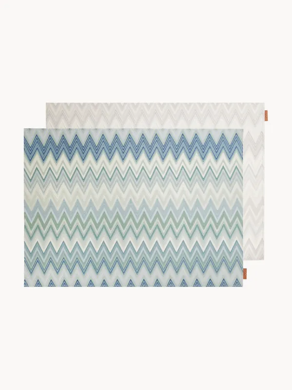 Manteles individuales reversibles Zigzag, set de 2 - Missoni
