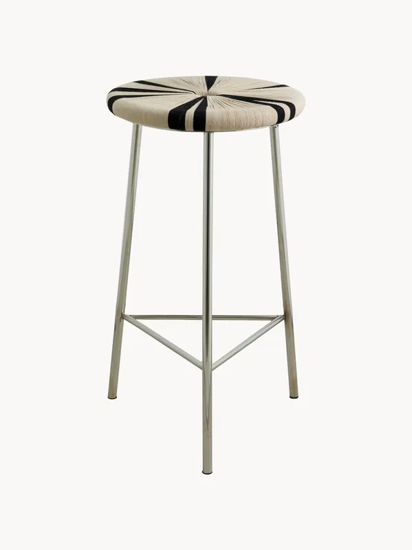 Taburete alto Morice, negro/ivory - Nordal