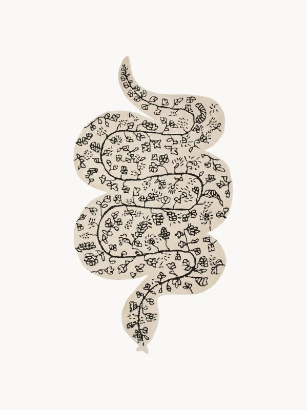 Alfombra artesanal de lana Inky - Bongusta