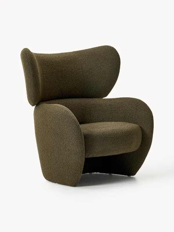 Sillón en tejido bouclé Teyvat - Westwing Collection
