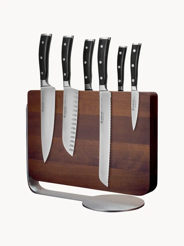 Bloque de cuchillos de madera de haya Classic Icon, set de 6 - WÜSTHOF