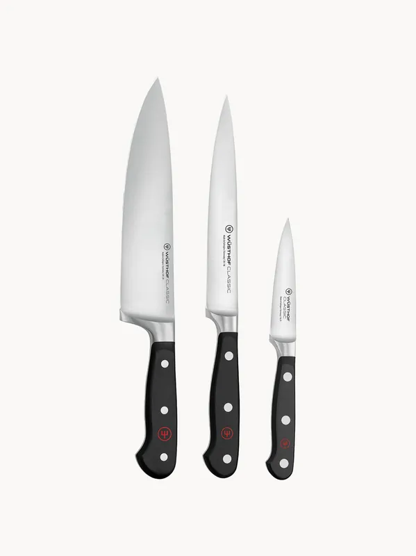Set de cuchillos de acero inoxidable Classic, 3 uds. - WÜSTHOF