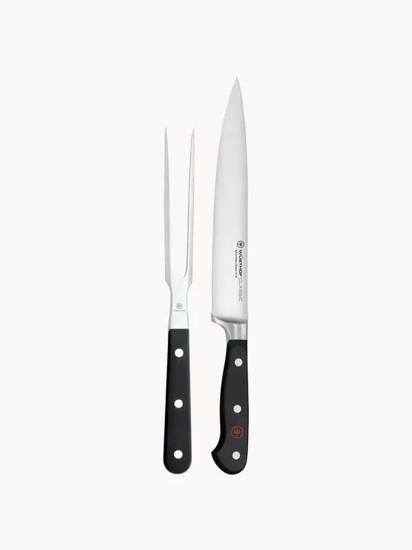 Set de cuchillo y tenedor para carne de acero inoxidable Classic, 2 pzas. - WÜSTHOF
