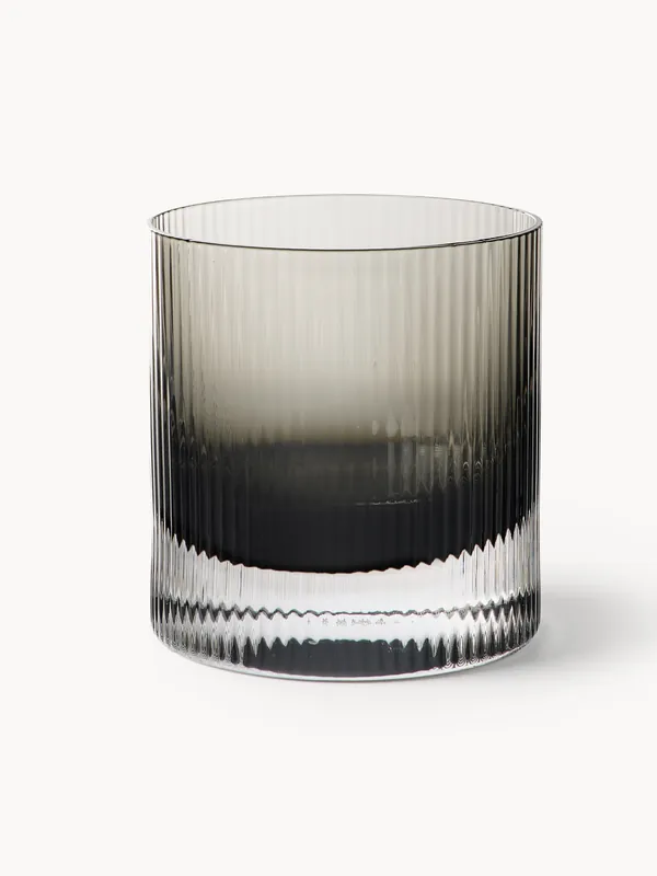 Vasos de vidrio soplados Ripple, set de 2 - Ferm Living