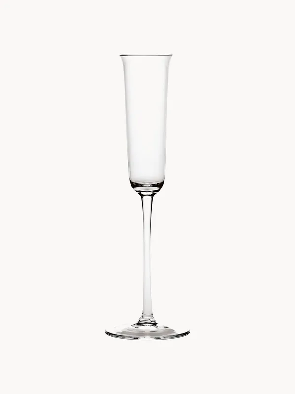 Copas flauta de champán de cristal soplado Grace, set de 4 - SERAX