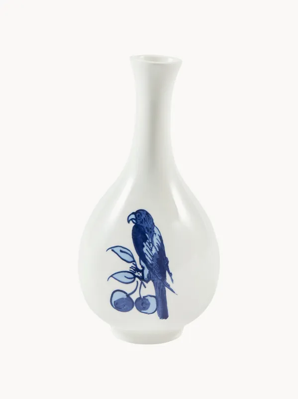 Jarrón de porcelana Small Bird, Al 17 cm - POLSPOTTEN