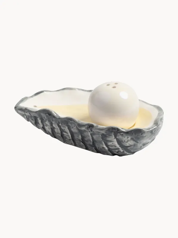 Salero y pimentero artesanales Oyster - &klevering