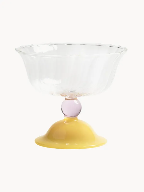 Copas de champán artesanales de vidrio borosilicato Tulip, set de 2 - &klevering