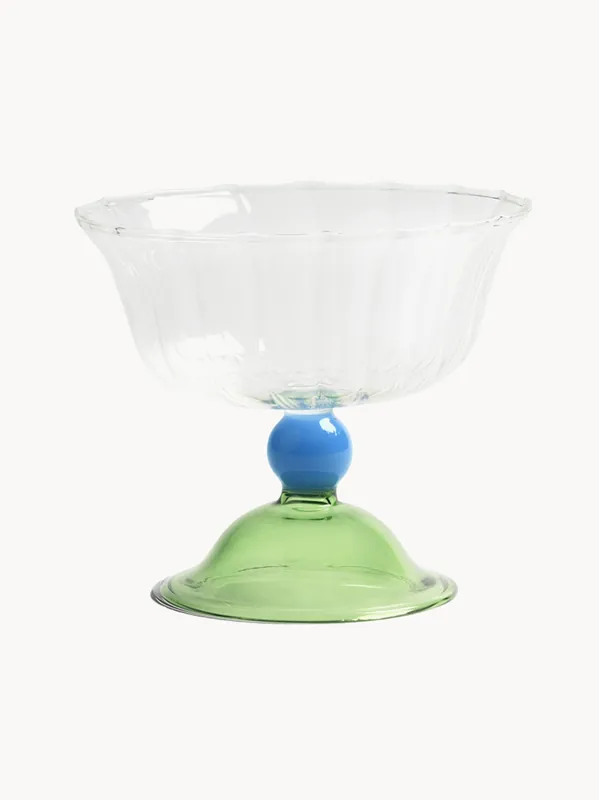Copas de champán artesanales de vidrio borosilicato Tulip, set de 2 - &klevering