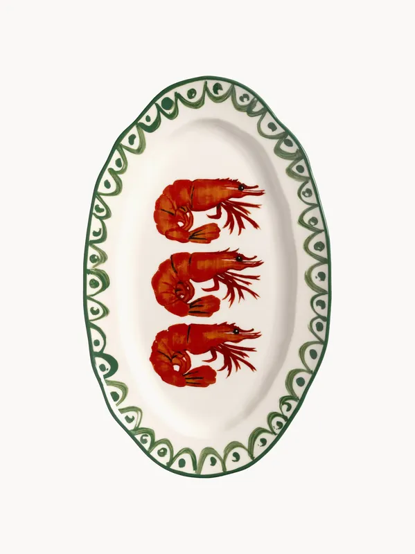 Bandeja de servir pintada a mano Sirène - &klevering