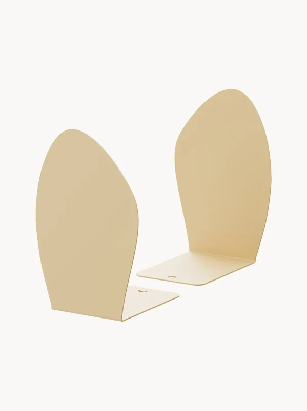 Sujetalibros de metal Darcy, set de 2 - Metallbude