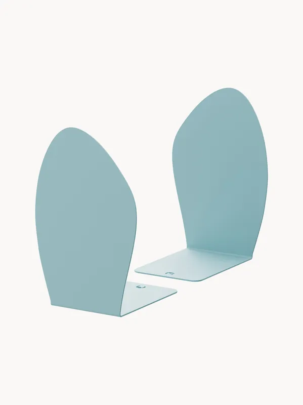Sujetalibros de metal Darcy, set de 2 - Metallbude