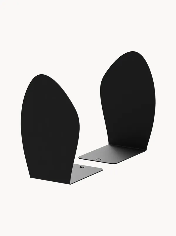 Sujetalibros de metal Darcy, set de 2 - Metallbude