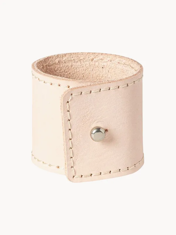 Anillos para servilletas de cuero Blush, set de 4 - Costa Nova