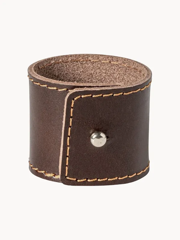 Anillos para servilletas de cuero Blush, set de 4 - Costa Nova