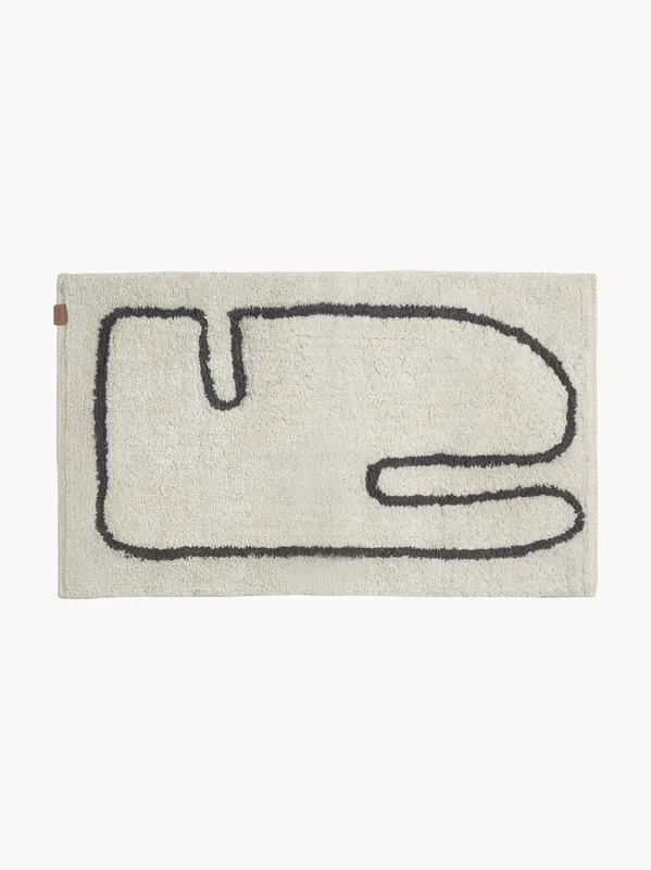 Alfombrilla de baño lavable de algodón ecológico Lay - Ferm Living