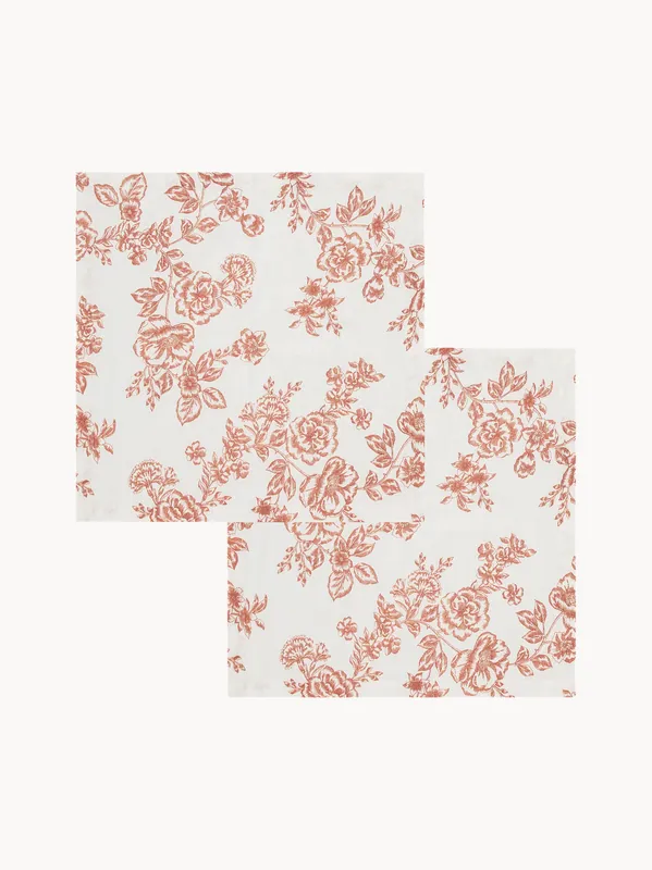 Servilletas de algodón Whimsical Rose, set de 2 - Anna + Nina