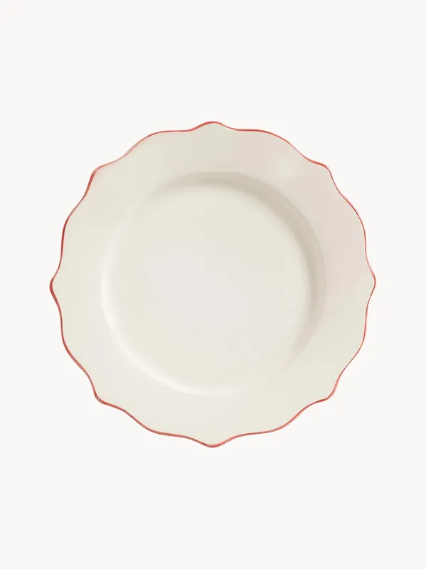 Plato llano pintado a mano Scalloped - Anna + Nina