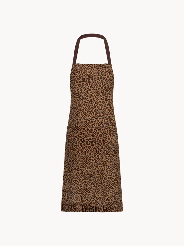 Delantal de algodón Leopard - Anna + Nina