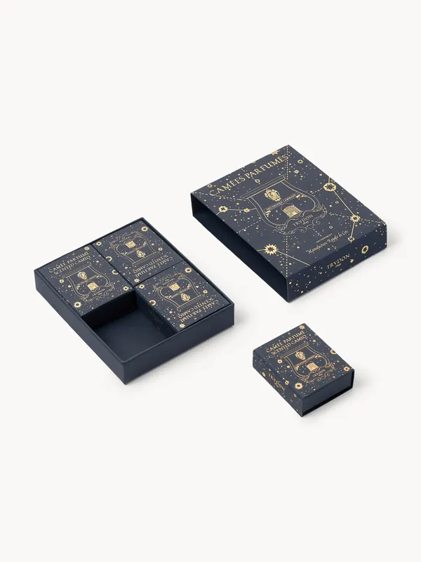 Velas aromáticas artesanales Fir (conífera, mirra e incienso), set de 4 - Trudon