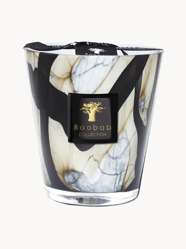 Vela perfumada Stones (cuero, rosa, ciruela) - Baobab