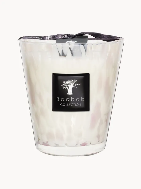 Vela perfumada White Pearls (orquídea, fresia, almizcle) - Baobab