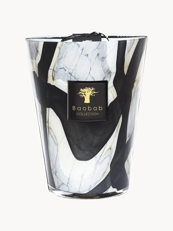 Vela perfumada Stones (cuero, rosa, ciruela) - Baobab