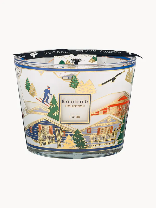 Vela perfumada I Love Ski (hoja de higuera, iris, almizcle) - Baobab