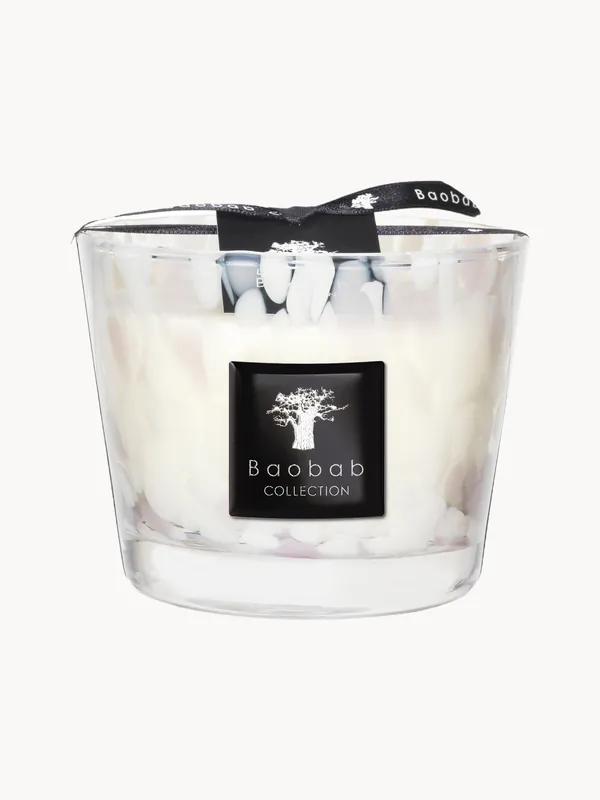 Vela perfumada White Pearls (orquídea, fresia, almizcle) - Baobab
