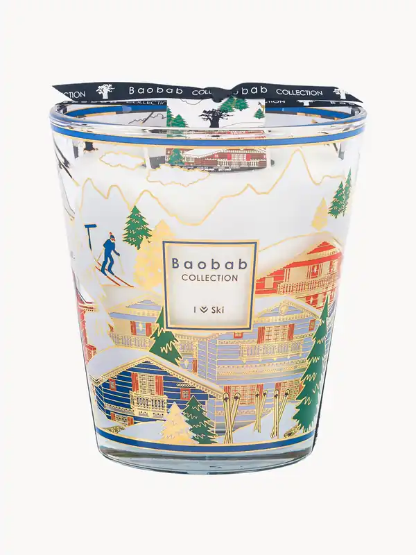 Vela perfumada I Love Ski (hoja de higuera, iris, almizcle) - Baobab