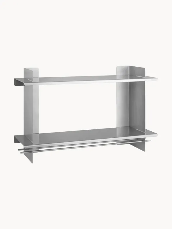 Estante de pared pequeño de acero inoxidable Tivo - Noo.ma