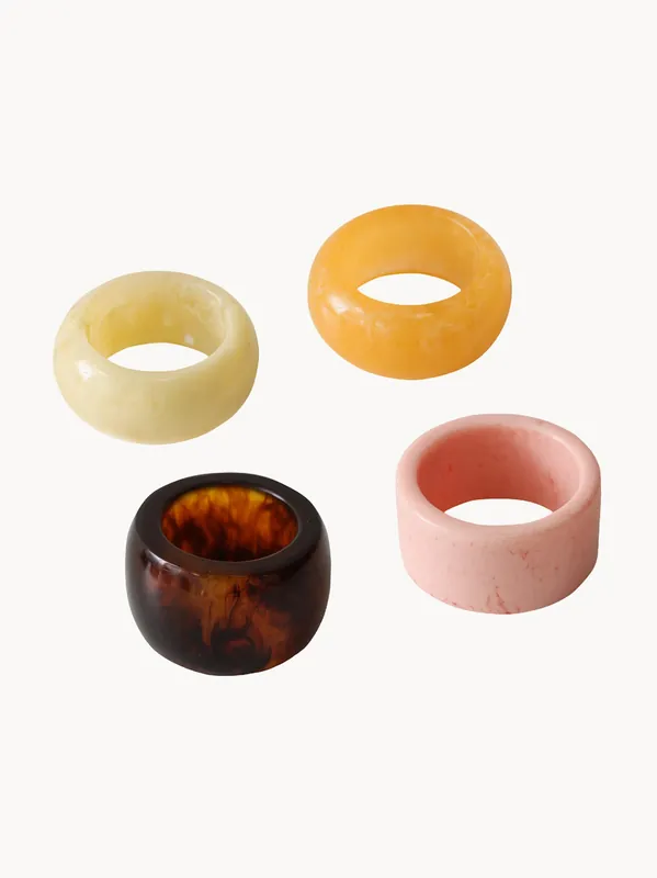 Anillos para servilletas Sunrise, set de 4 - HKLIVING
