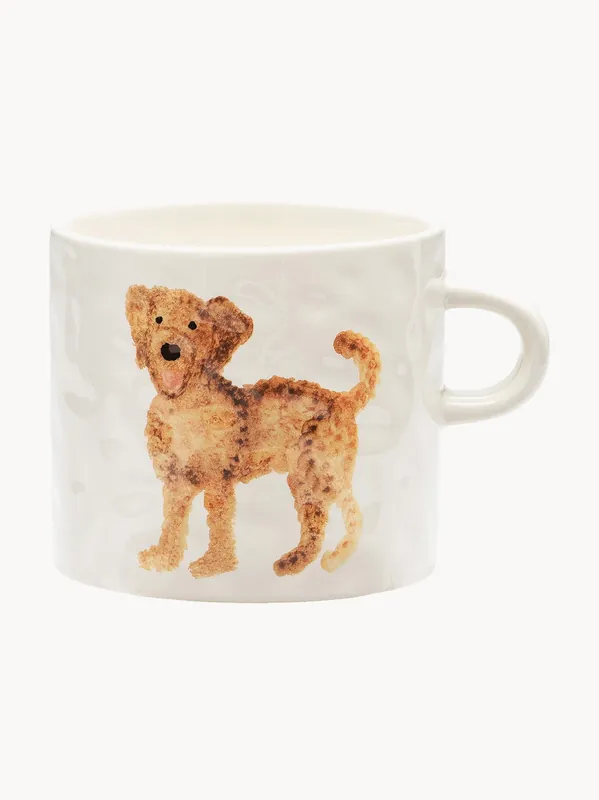Taza pintada a mano Labradoodle - Anna + Nina