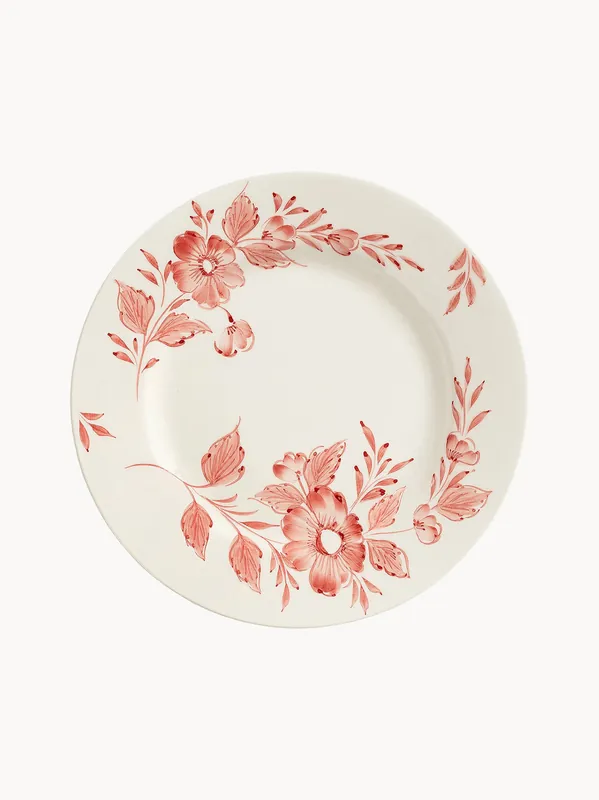 Plato llano pintado a mano Whimsical Rose - Anna + Nina