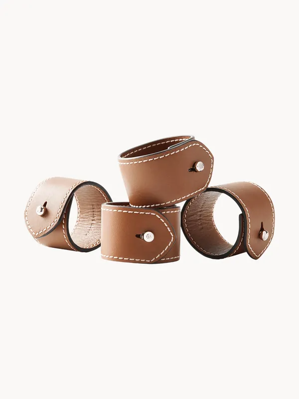 Anillos para servilletas de cuero Wyatt, set de 4 - Ralph Lauren Home