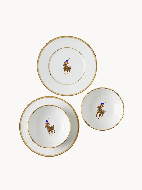 Vajilla de porcelana Lunar, 2 comensales, set de 4 - Ralph Lauren Home